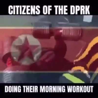 The poor citizens of the DPRK being forced to push the train. When will the evils of communism end? 😭😭😭
