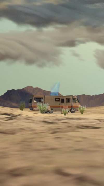 [OC] Desert Lab ⛺🧪 — A low poly Breaking Bad tribute [Eevee]