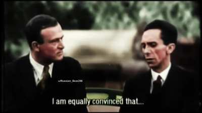 Dr. Goebbels tells us that he is convinced to preserve peace in Europe