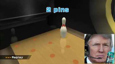 The gang plays wii sports bowling