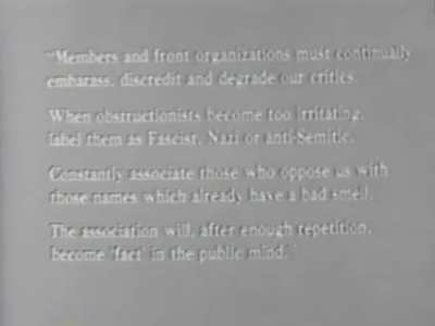 It is all just a little bit of history repeating - Communist playbook