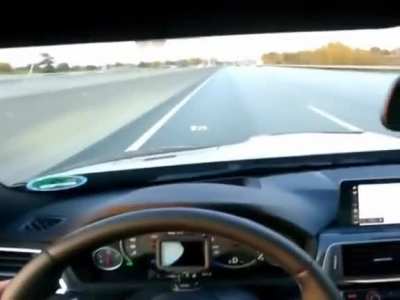 BMW M4 Almost Crashes at 280km/h (173 mph) on Autobahn!