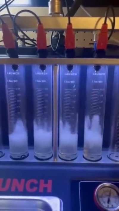 Car engine fuel injection test
