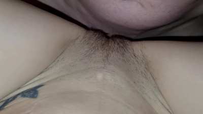 amateur couple enjoys the way the his dick flicks her front