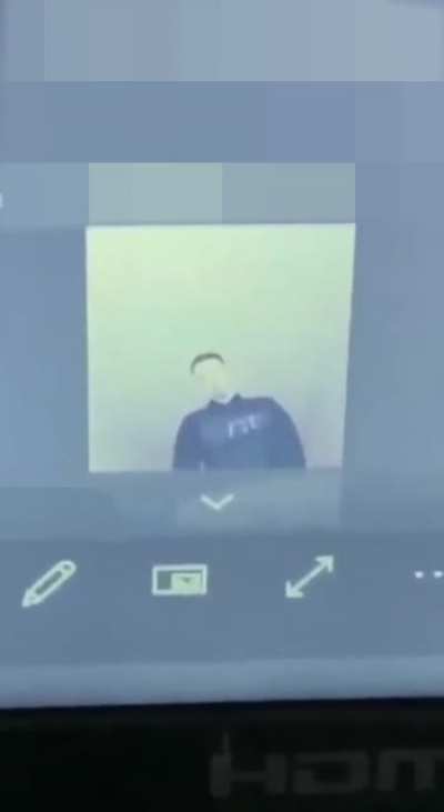 Student forgot to turn off camera while having sex during online class in university.