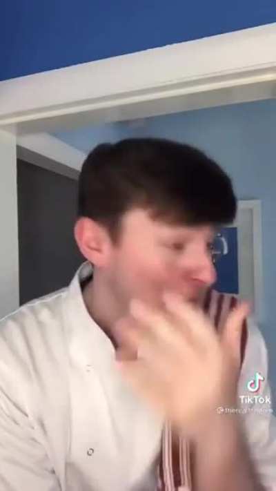 This Tiktoker's imitation of Gordon Ramsay.