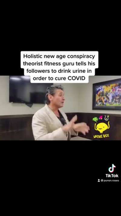 Don’t get vaccinated, drink your pee instead