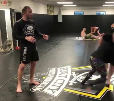 Practicing our takedown