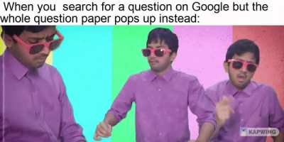 Happened in my hindi paper. Dont cheat now!!