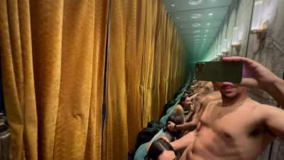 Caught sucking dick in a changing room!!
