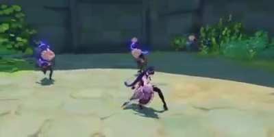 Raiden burst footage (with plunge)