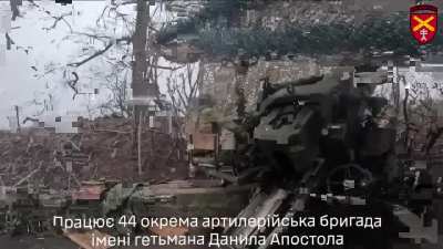 44 OABr named after Hetman Danylo Apostol work and destroy Russian targets, Zaporizhia. Feb 2024