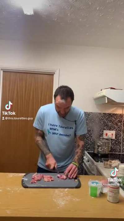 Tourette’s or not he’s a better chef than me