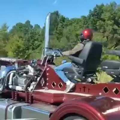 Motorcycle? Imagine going past this guy.