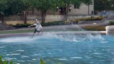 Just something I saw walking past the fountain.