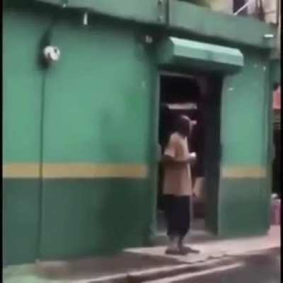Man insist on enjoying his drink