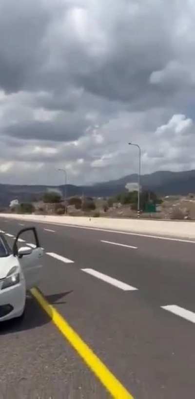 Missile impacts in northern Israel