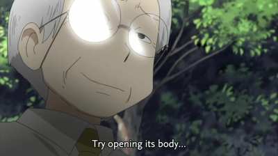 “Try opening its body...”