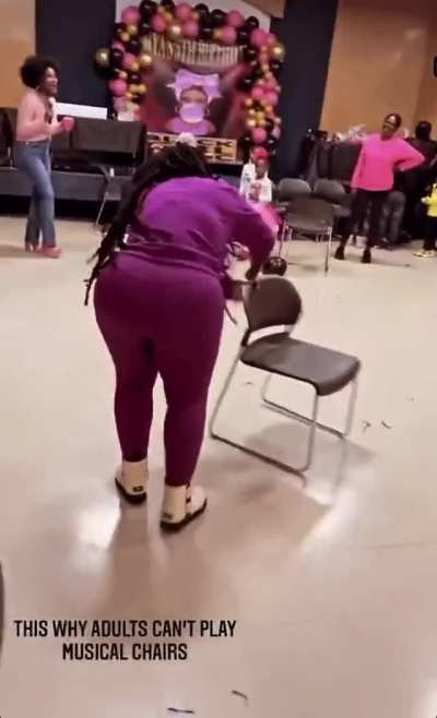 Poor chair didn’t stand a chance