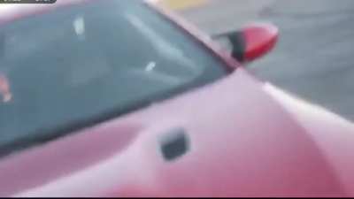 Guy makes his engine shoot a piston out.