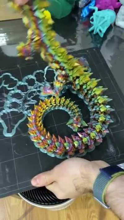 3D printed crystal dragon