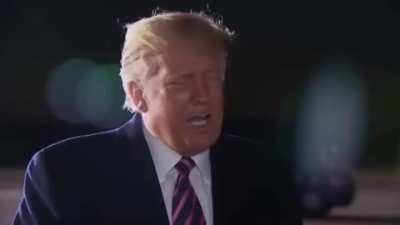 President Trump hears from a reporter that Justice Ginsburg has died