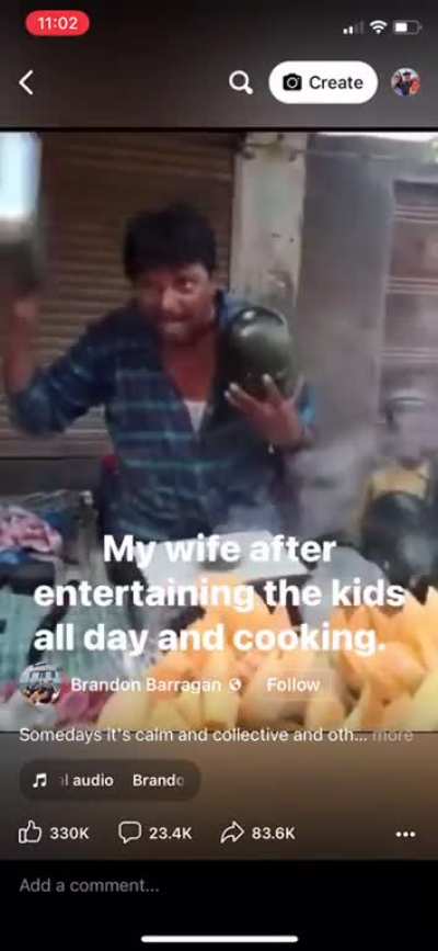 Coming home to the wife and kids be like…