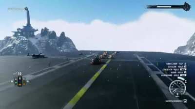 When the physics engine works just right