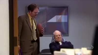 Dwight trying to expose a 
