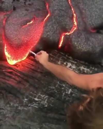 Using lava to light a joint