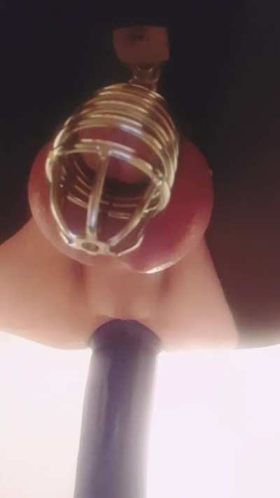 My pussy grips cocks sooo tight. I know I need a smaller cage too 🥺