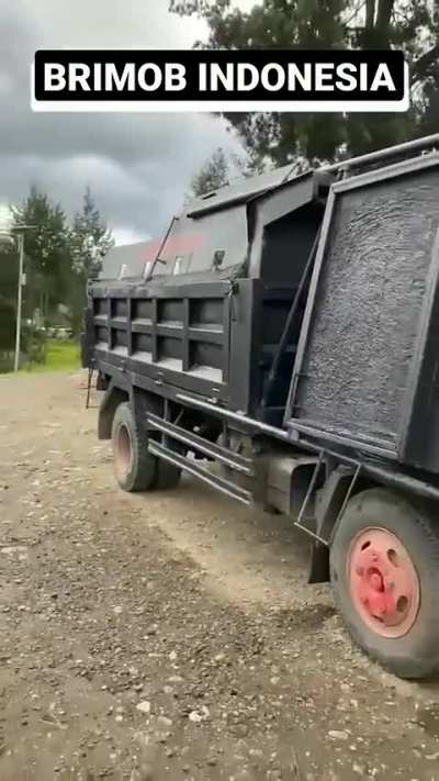 Armored Mitsubishi fuso in Indonesia