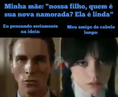 amigo de cabelo longo