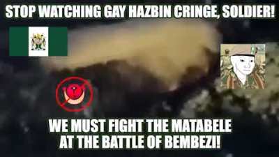 ON THE FIRST DAY OF NOVEMBER OF 1893, WE FOUGHT THE MATABELE AT THE BATTLE OF BEMBEZI