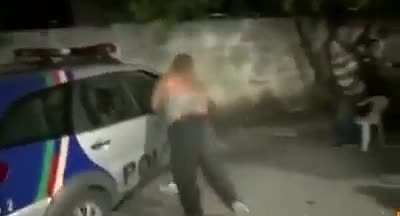 I'm going to smash this police car.....