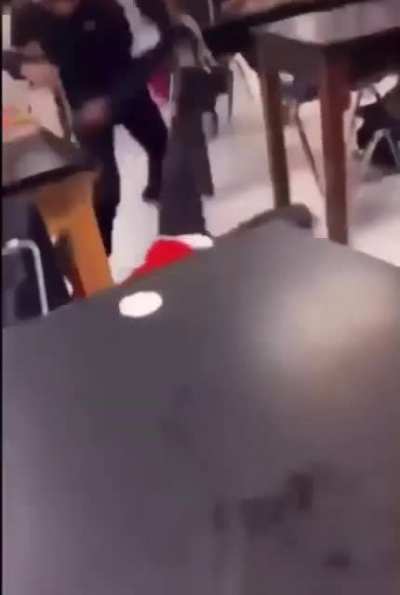 Got into a fight at school (I’m in the red 😈)