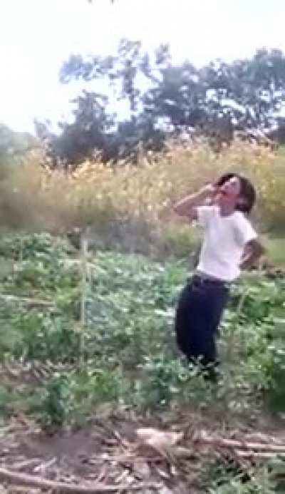When playing with fireworks go wrong