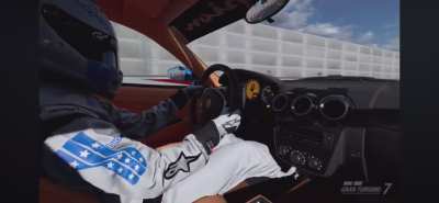 Time Trialing Konata Izumi racing car (Cinematic view in GT7)