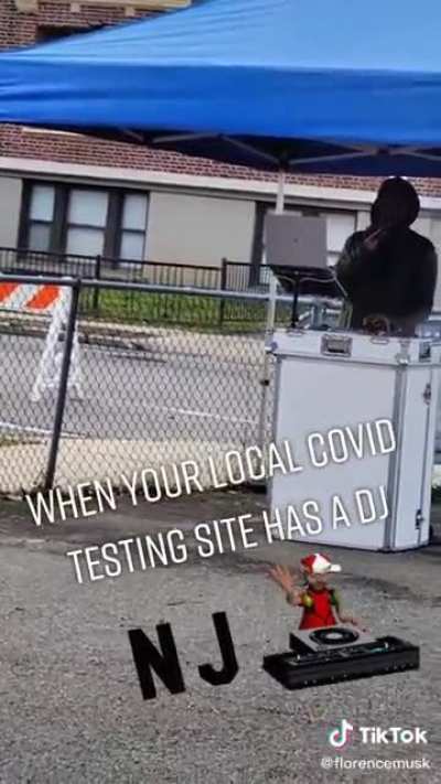 COVID testing site DJ