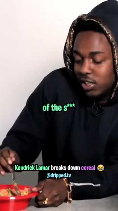 Kendrick Lamar talks about how he likes his cereal