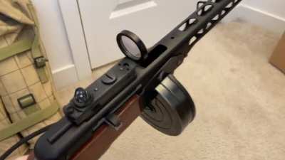 GBB PPSH-41, now with drum magazine! Next is to add semi auto function and refinish the rest of the externals.