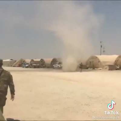 Soldier vs cyclone