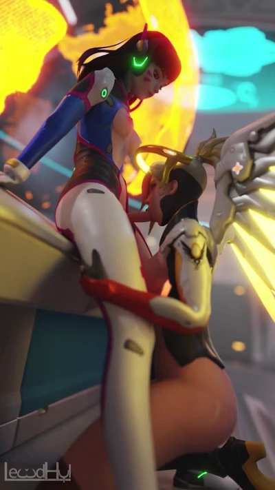 D.Va & Mercy, (LewdHyl) [Overwatch]