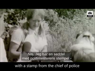 17-year old danish girl travelling alone interviewed in 1969