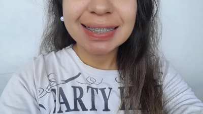 I know you'll cum fast on my braces 