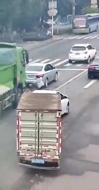 Cyclist hit by truck