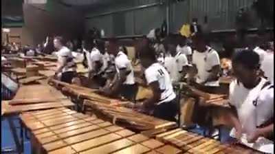 The unity and skills of these students is absolutely divine...