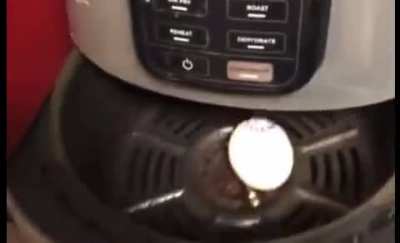 Air fried egg