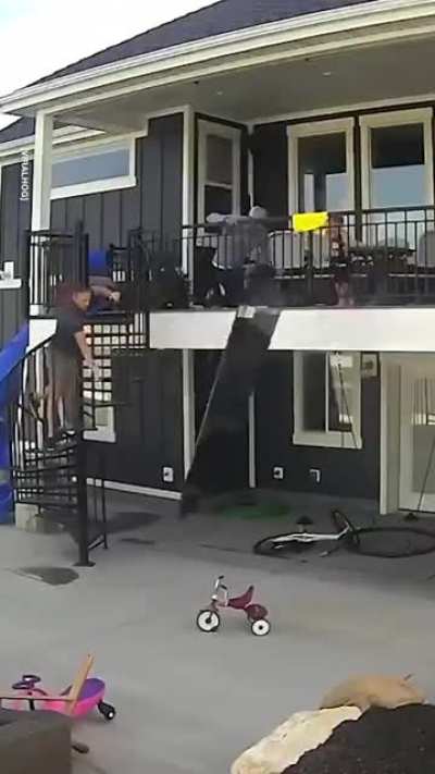 Two men and moving a TV, what could go wrong!