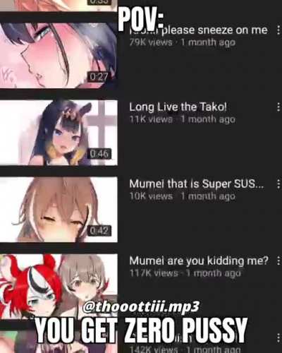 Vtuber fans be like